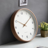LittleHomely Modern Scandinavian Wooden Wall Clock