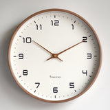 LittleHomely Modern Scandinavian Wooden Wall Clock