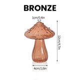 LittleHomely Mushroom Glass Bud Vase Collection