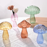 LittleHomely Mushroom Glass Bud Vase Collection