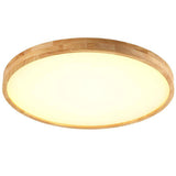 LittleHomely Nevek Ultra-Flat Wooden Ceiling Light