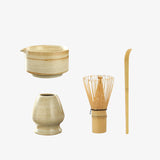 LittleHomely Ceramic Matcha Tea Set with Pouring Spout