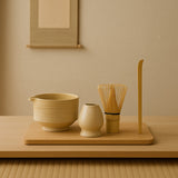 LittleHomely Ceramic Matcha Tea Set with Pouring Spout