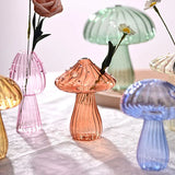 LittleHomely Mushroom Glass Bud Vase Collection