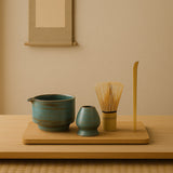 LittleHomely Ceramic Matcha Tea Set with Pouring Spout