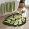 1pc DAJIANG Extra Thick NonSlip Bath Mat  HeavyDuty Bathroom Rug with Green Leaf Pattern Extra Soft Absorbent Floor Mat for Shower Bathtub Toilet  Machine Washable Bathroom Decor In Green Brown  Ideal For Home Hotel